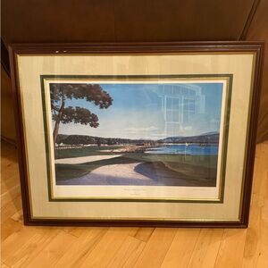Signed golf artwork